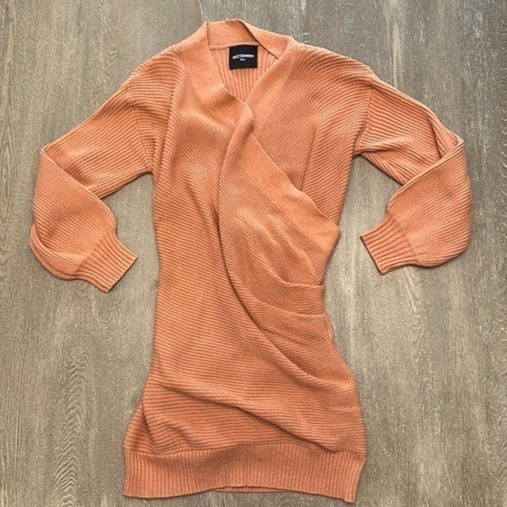 NWOT KITTENISH BROWN / ORANGE SWEATER DRESS - Size Small SKU: 63